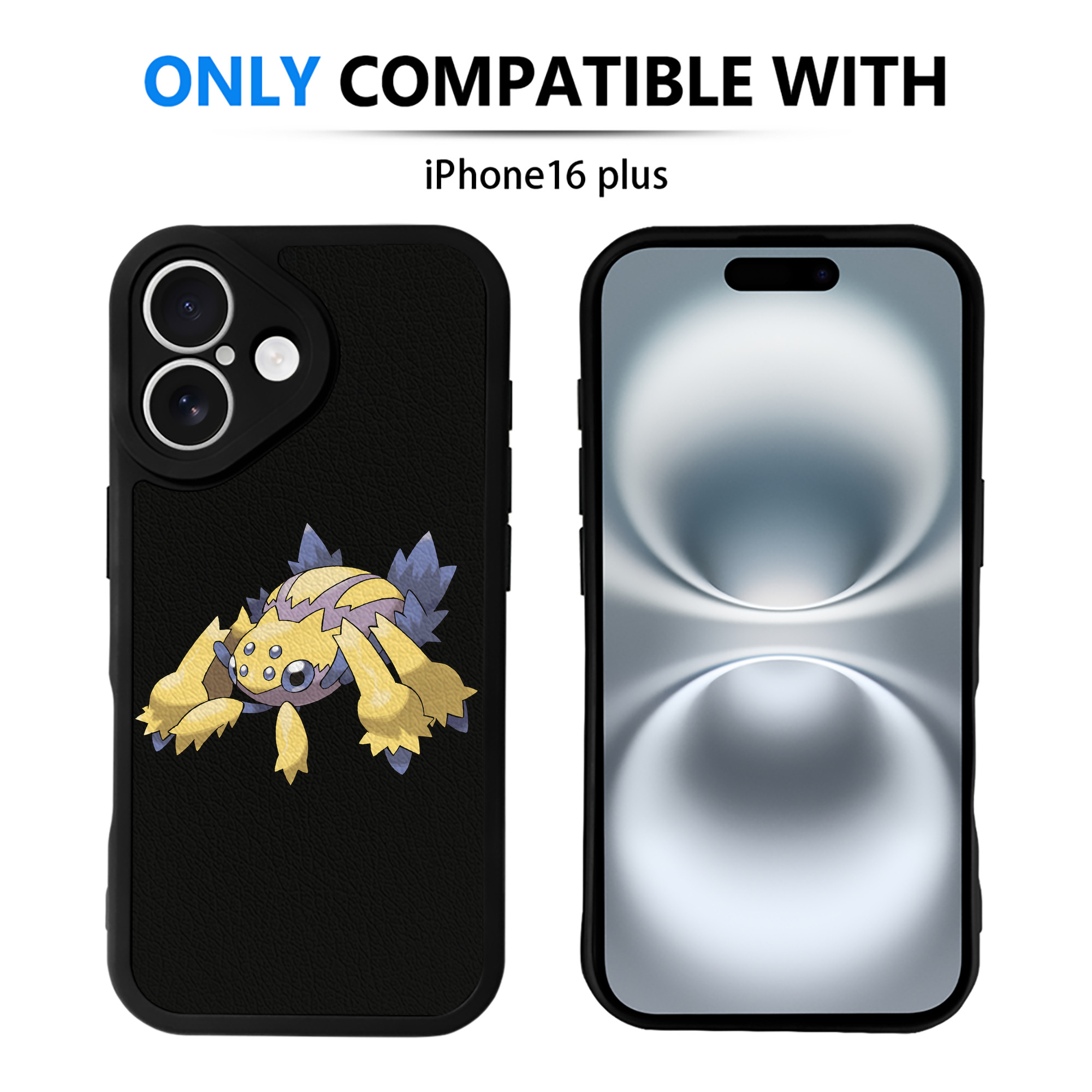 （画像用） ポケットモンスター Pokémon 【iPhone 16シリーズ対応】シリコンスマホケース（レザー調） 材質：シリコン